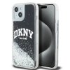DKNY DKHCP15SLBNAEK iPhone 15 / 14 / 136.1 czarny/black hardcase Liquid Glitter Big Logo